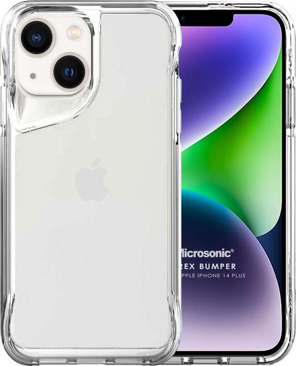 Microsonic Apple iPhone 14 Plus Kılıf Trex Bumper Şeffaf - Image 1