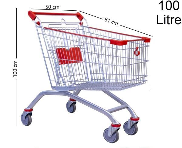 Kartal Metal Market Alışveriş Arabası 100 Litre - Image 1