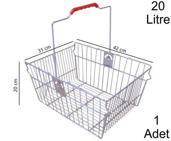 20 Litre Tel Alışveriş El Sepeti 1 Adet - Image 1