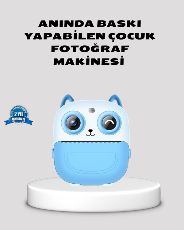 Çocuklar İçin Dijital Kamera Termal Yazıcı 48MP Çift Kamera 1300mAh Batarya - Image 1