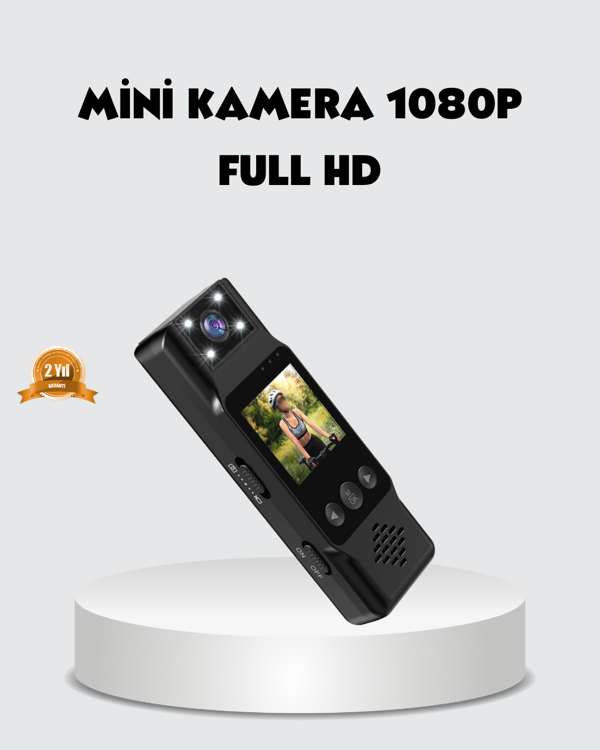 180 Derece Dönebilen Mini Kamera Full HD TFT Ekran Hareket Sensörlü - Image 1