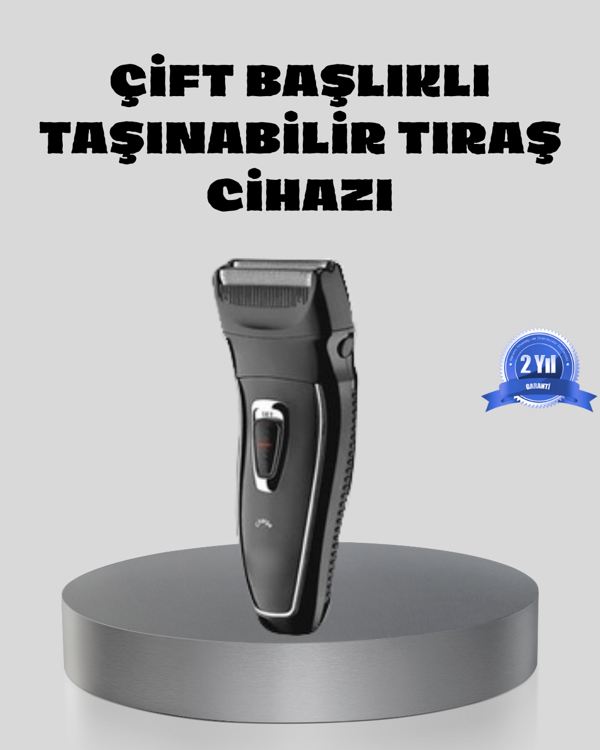 Erkek Tıraş Makinesi Kablosuz Kuru Tıraş Folyo Başlık Yıkanabilir Gövde - Image 1