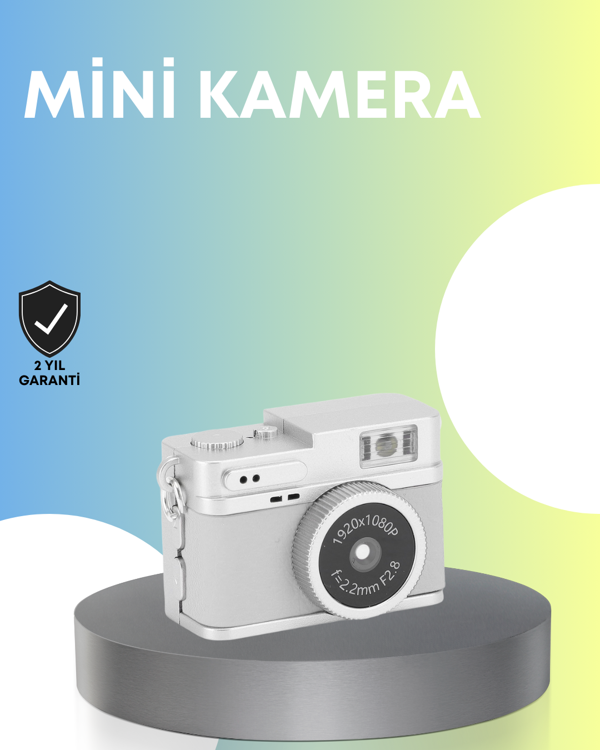 Mini Retro Dijital Kamera 1080P Full HD Dahili 128GB Hafızalı - Image 1