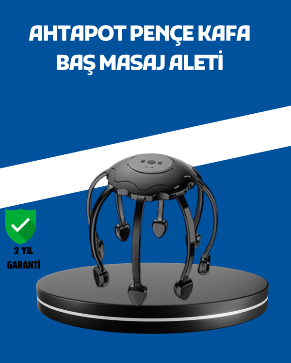 Elektrikli Saç Derisi Masaj Aleti Çok Noktalı 8 Kollu Titreşimli Masaj - Image 1