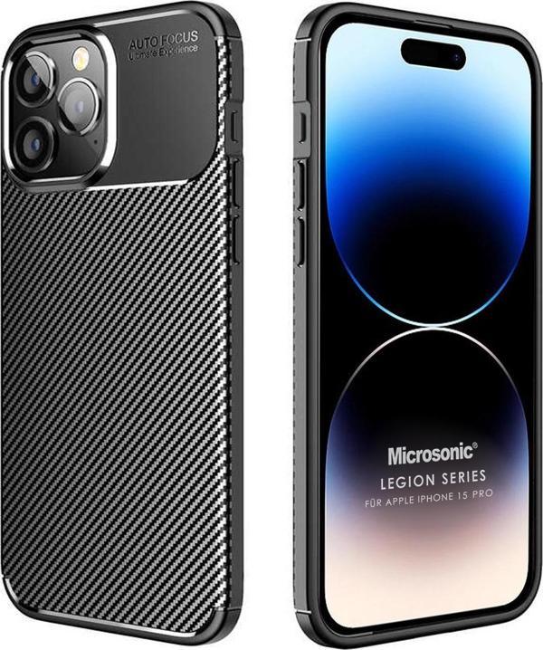 Microsonic Apple iPhone 15 Pro Kılıf Legion Series Siyah - Image 1