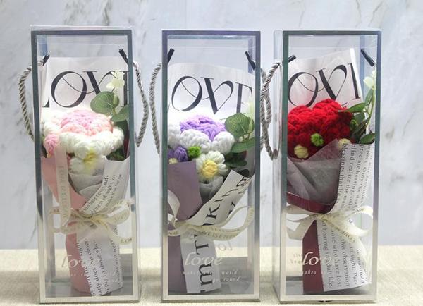 Tekli El Örgüsü Gül Buketi - Image 1