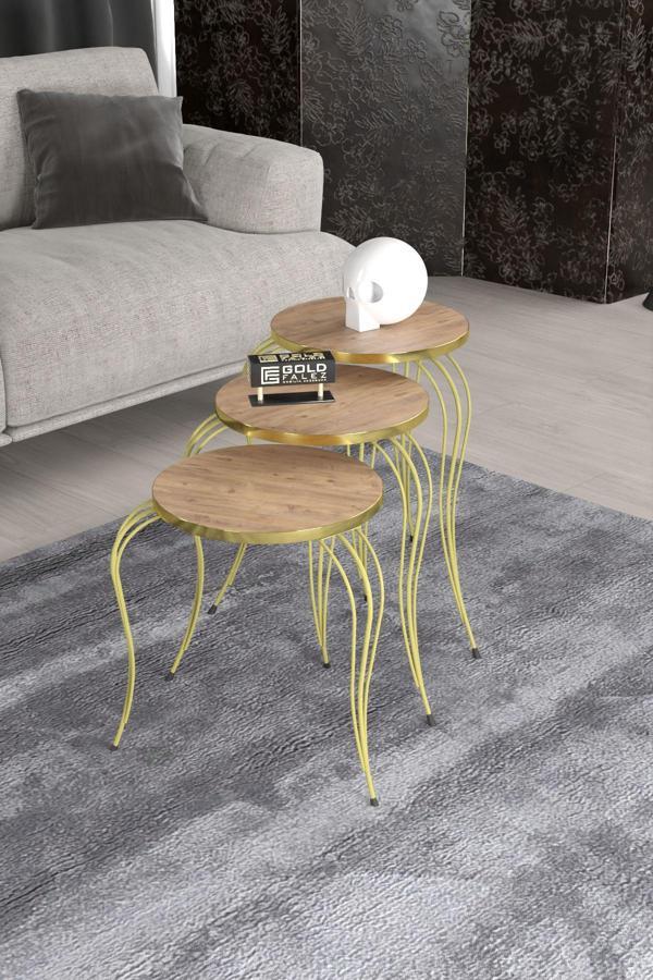 ZİGON SEHPA LÜKENS GOLD ATLANTİK ÇAM - Image 1