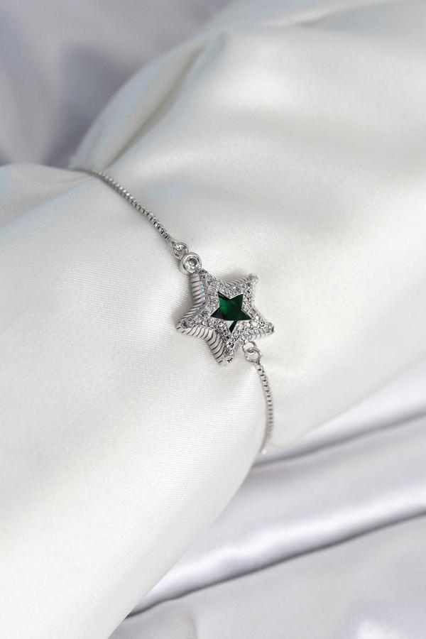 Yıldız Model Asansörlü Gümüş Renk Kadın Bileklik - EBJ251010W38151 - Image 1