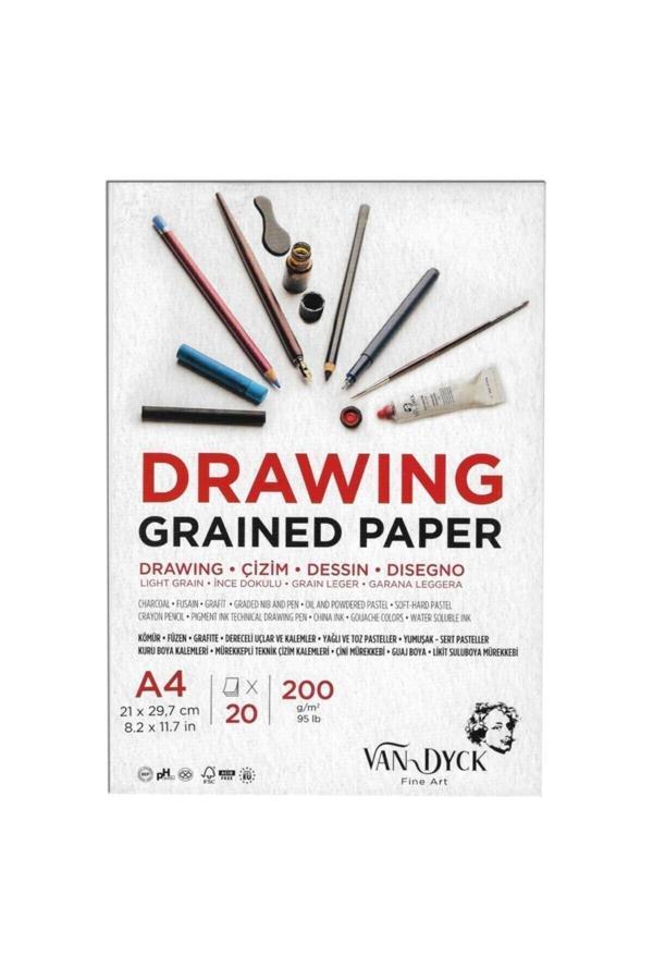 Van Dyck Eskiz Defteri A4 200 Gram 20 Yaprak - Image 1