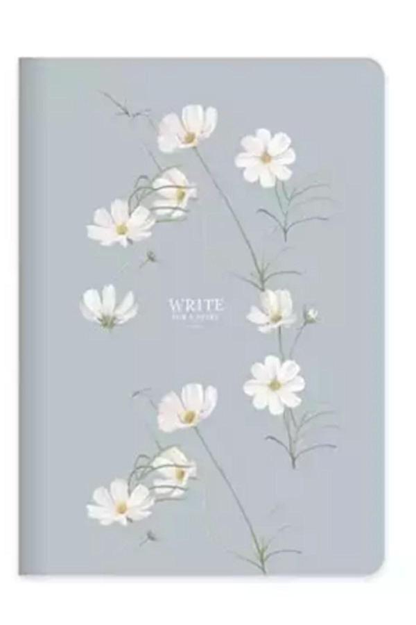 Keskin Color 96 Yaprak Çizgili Sert Kapak Ciltli Start Defter Gri - Image 1