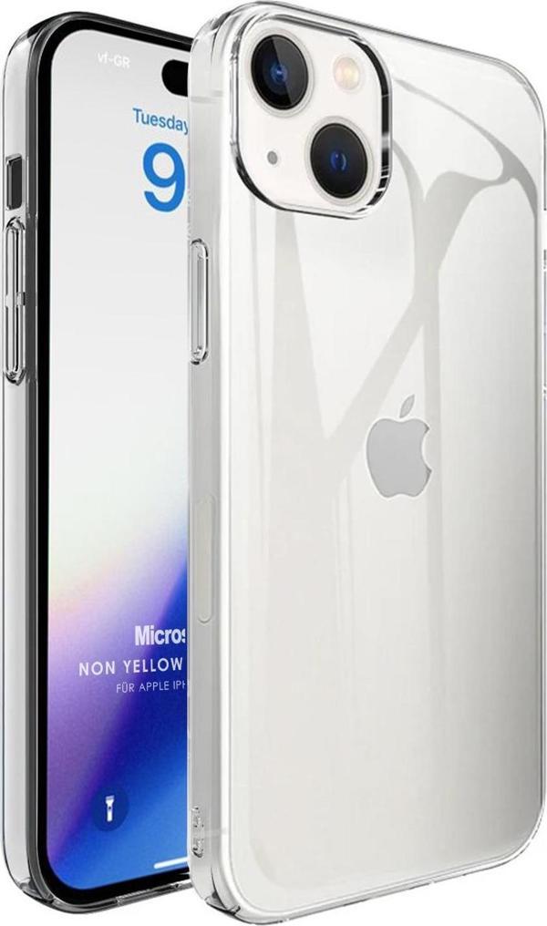 Microsonic Apple iPhone 15 Kılıf Non Yellowing Crystal Clear Sararma Önleyici Kristal Şeffaf - Image 1