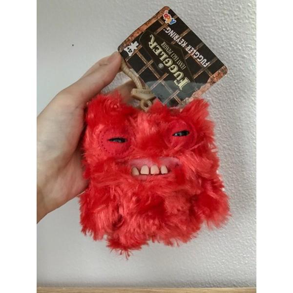 Zuru Fuggler Anahtarlık Kırmızı Tüylü Komik Yüz Koleksiyon Oyuncak 11 cm - Image 1