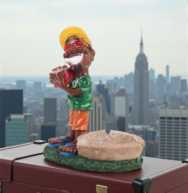 Jamaikalı Adam Reggae Figürlü Küllük Para Anahtar Kasesi Masaüstü Dekoratif Biblo Yeni Ev Hediyesi A - Image 1