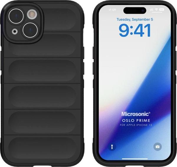 Microsonic Apple iPhone 15 Kılıf Oslo Prime Siyah - Image 1