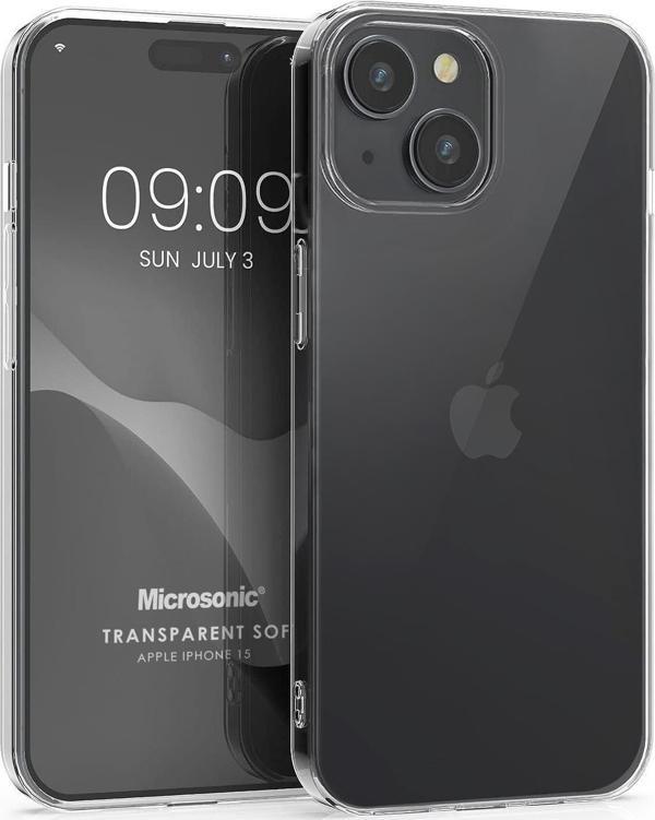 Microsonic Apple iPhone 15 Kılıf Transparent Soft Şeffaf - Image 1
