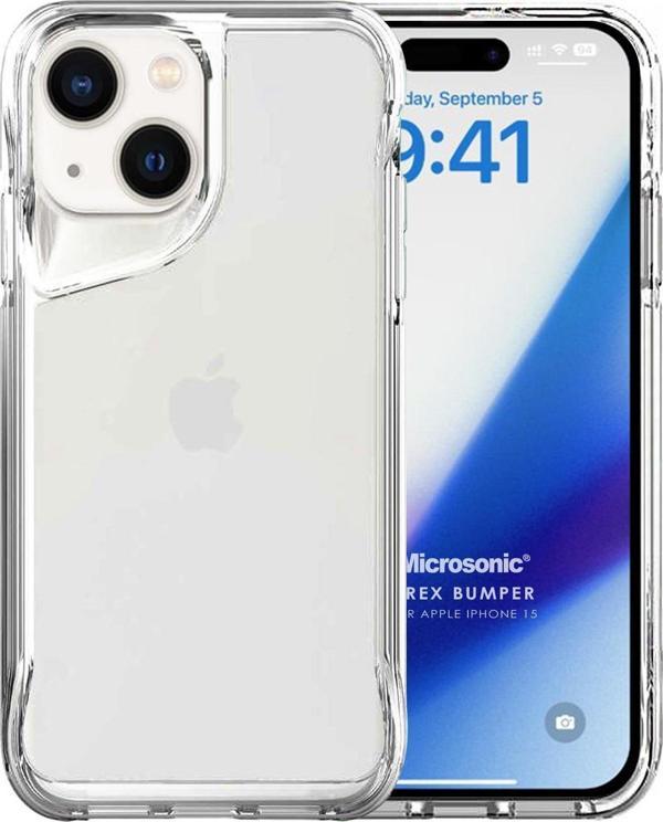 Microsonic Apple iPhone 15 Kılıf Trex Bumper Şeffaf - Image 1