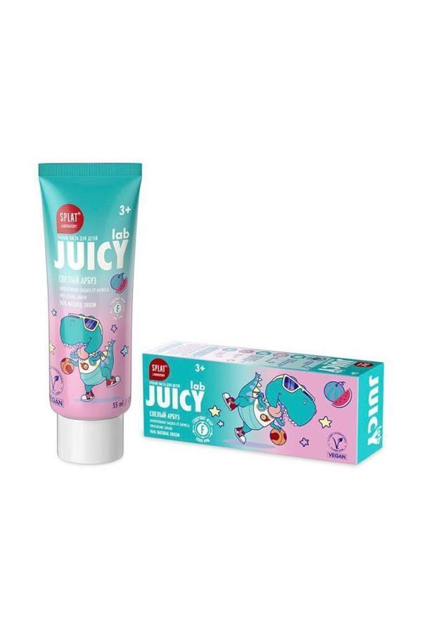 Splat Juıcy Lab +3 Yaş Karpuzlu Çocuk Diş Macunu Renkli Simli Çürük Önleyici Doğal Macun - Image 1