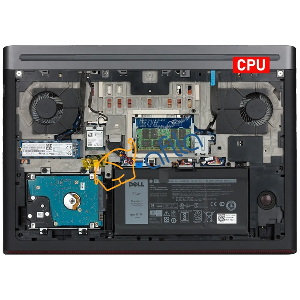 Dell inspiron 15 Gaming 15-7566 15-7567 Notebook Gpu Fanı (Sol Fan) - Image 1