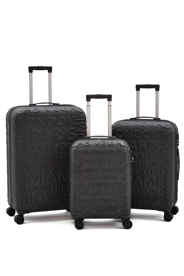 ÇÇS 5167 Ekstra Dayanıklı Kabin, Orta Ve Büyük 3'lü Valiz Seti - Image 1