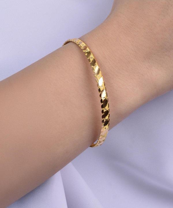 Kuyumcu Nurettin 17 gr Gram Kalemli Noktalı Üçlü Adana Burma Yatırımlık İşçiliksiz Bilezik 22 Ayar Altın