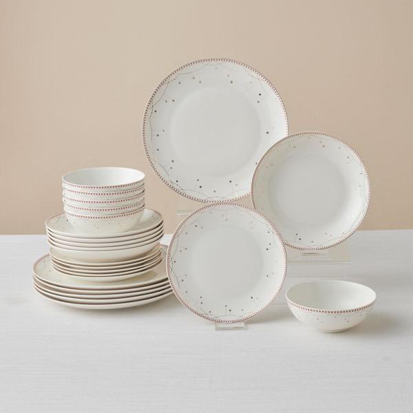 Karaca Elegance Bone Festival 24 Parça 6 Kişilik Yemek Takımı - Image 1