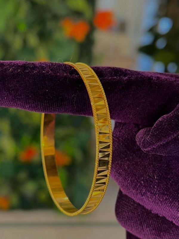 Kuyumcu Nurettin 10 gr (GRAM) Ayna Desenli Bilezik Yatırımlık 22 Ayar Altın