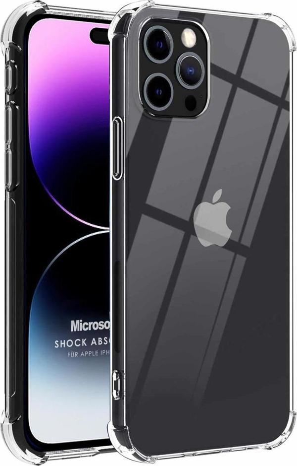 Microsonic Apple iPhone 15 Pro Kılıf Shock Absorbing Şeffaf - Image 1
