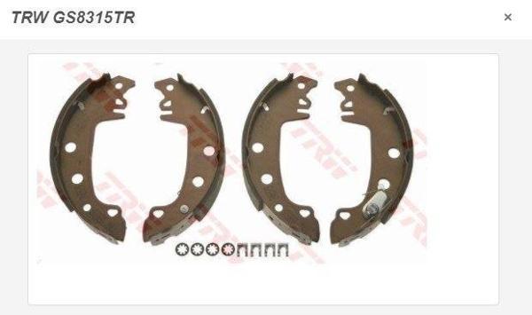 ARKA PABUÇLU FREN BALATASI FIAT TOFAŞ M131 RENAULT R12 (YAPIŞTIRMA) - Image 1