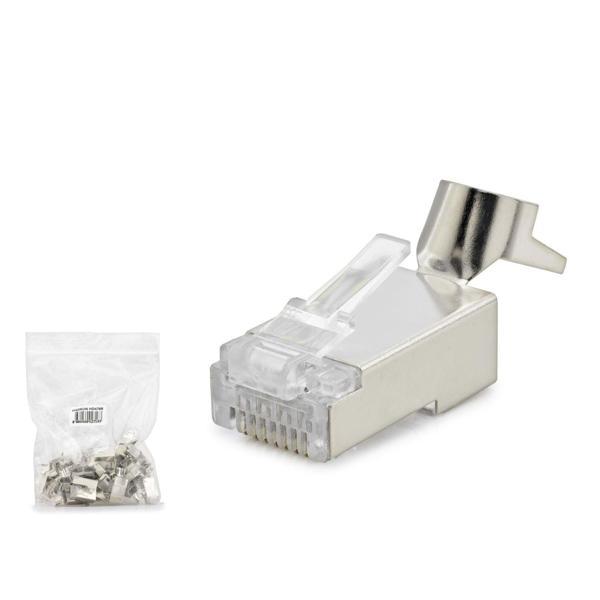 Cat7 Konnektör 25Li Paket Metal Sılver HDX5055 - Image 1