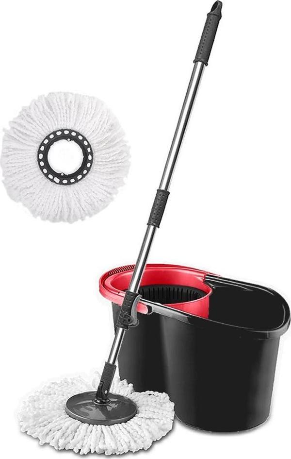 PONY OTOMATİK TEMİZLİK SETİ + MİKROFİBER YEDEK MOP PASPAS - Image 1