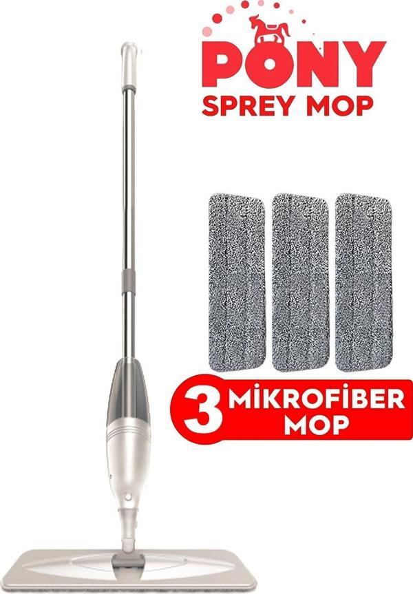 PONY SPREY MOP 3 MİKROFİBER MOP SET KREM - Image 1