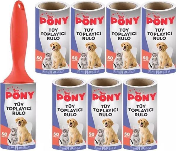 PONY TÜY TOPLAYICI APARAT + 8 YEDEK RULO KEDİ KÖPEK - Image 1