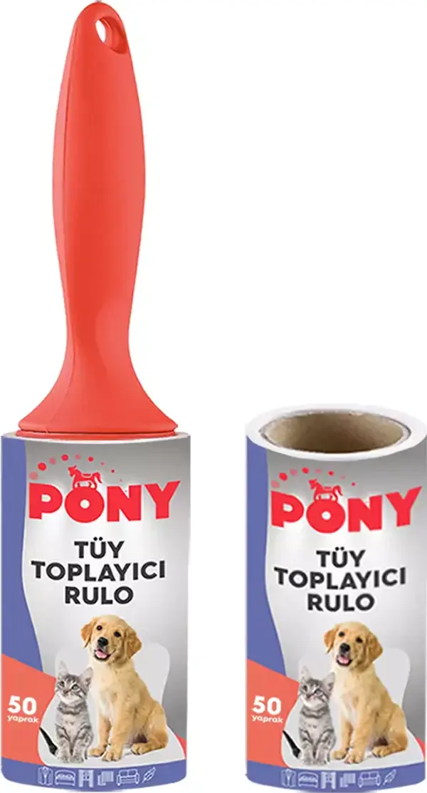 PONY TÜY TOPLAYICI RULO + YEDEK RULO - Image 1