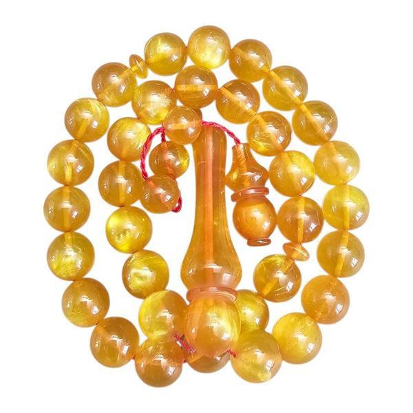 Simli Sıkma Kehribar Tesbih Lt1463 - Image 1