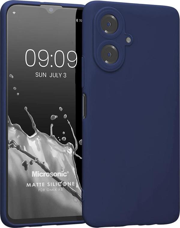 Microsonic Matte Silicone Omix X3 Kılıf Lacivert - Image 1