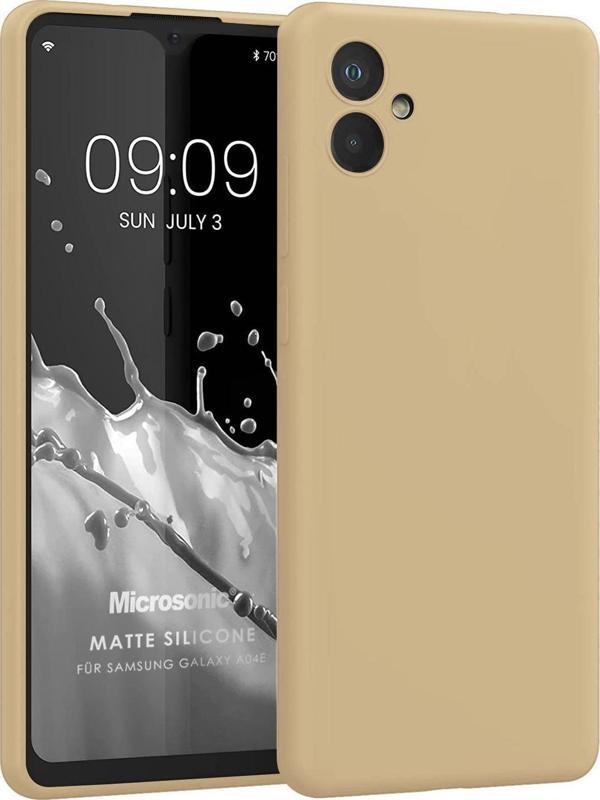 Microsonic Matte Silicone Samsung Galaxy A05 Kılıf Gold - Image 1