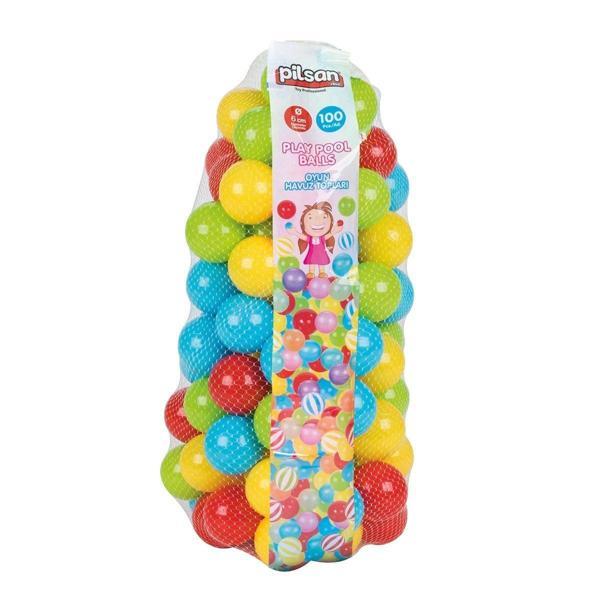 06 407 OYUN HAVUZ TOPLARI FİLELİ 9CM 50Lİ - Image 1