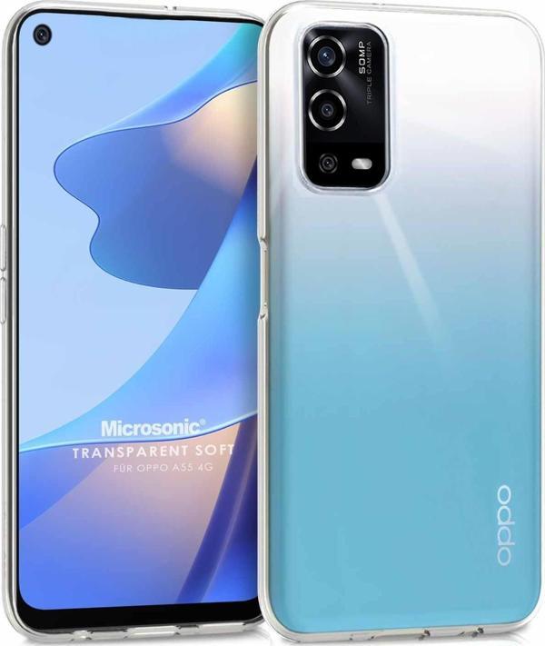 Microsonic Oppo A55 4G Kılıf Transparent Soft Şeffaf - Image 1