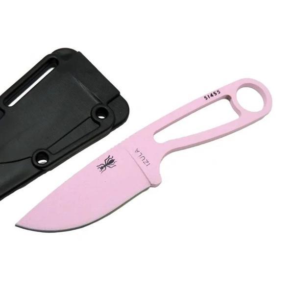 İzula Esee 51455pnk Pembe Kamp Bıçağı 16 Cm - Komple Metal, Plastik Kılıflı - Image 1