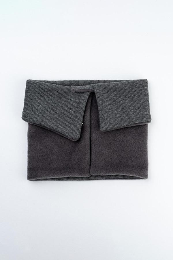 Pufien Pamuk Kaşkorse Polar Çift Kat Katlanabilir Yumuşak Çocuk Ve Bebek Boyunluk - Image 1