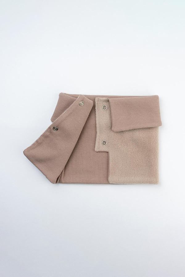 Pufien Pamuk Kaşkorse Polar Çift Kat Katlanabilir Yumuşak Çocuk Ve Bebek Boyunluk - Image 1