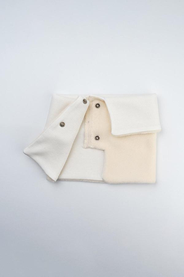 Pufien Pamuk Kaşkorse Polar Çift Kat Katlanabilir Yumuşak Çocuk Ve Bebek Boyunluk - Image 1