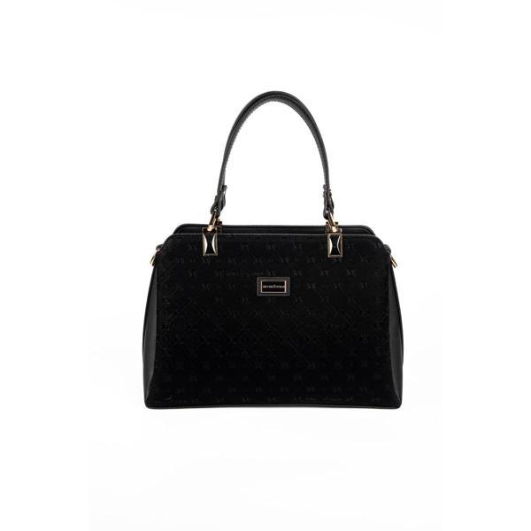 Silver & Polo Kadın Omuz Çantası 972-48604 SILVER POLO BAYAN ÇANTASI M158 SİYAH-NOVA SİYAH - Image 1