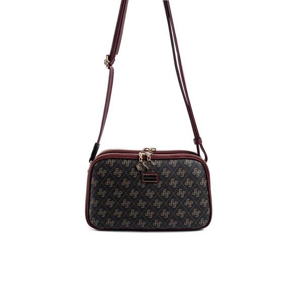 Silver & Polo Kadın Çapraz Çanta 899-48253 SILVER POLO ÇAPRAZ BAYAN ÇANTASI M178 KAHVE SARI-MAT BORD - Image 1