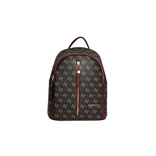 Silver & Polo Kadın  901-48340 SILVER POLO SIRT ÇANTASI M178 KAHVE SARI-MAT BORDO - Image 1