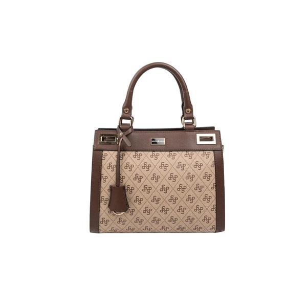 Silver & Polo Kadın Omuz Çantası 1174-48182 SILVER POLO BAYAN ÇANTASI M178 KOYU BEJ-MAT KAHVE - Image 1