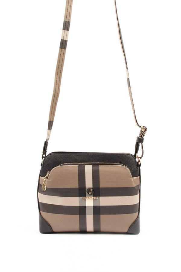 Silver & Polo Kadın Çapraz Çanta 364-34602 SILVER POLO ÇAPRAZ BAYAN ÇANTASI MK80 KAHVE-MAT SİYAH - Image 1