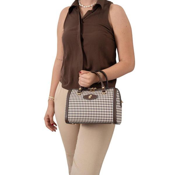 Silver & Polo Kadın Omuz Çantası 1091-47873 SILVER POLO BAYAN ÇANTASI M191 KAHVE SARI-MAT KAHVE - Image 1