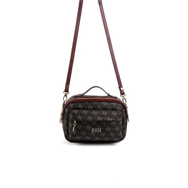 Silver & Polo Kadın Çapraz Çanta 1186-48301 SILVER POLO ÇAPRAZ BAYAN ÇANTASI M178 KAHVE SARI-MAT BOR - Image 1