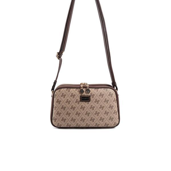 Silver & Polo Kadın Çapraz Çanta 899-47671 SILVER POLO ÇAPRAZ BAYAN ÇANTASI M178 KOYU BEJ-MAT KAHVE - Image 1